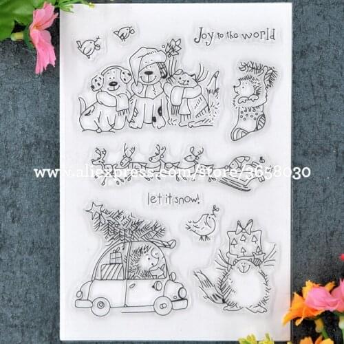 Let it snow Scrapbook DIY photo cards rubber stamp clear stamp transparent stamp 11x16cm 8071362