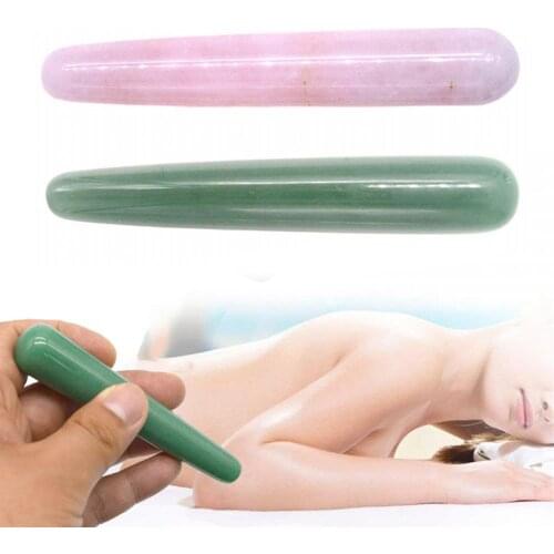 Faux Jade Massage Stick SPA Therapy Facial Acupuncture Point Sha Board