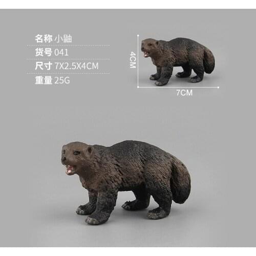 1PC Mini Weasel Model Collectible Action Figures Kids Cognitive Toys Gifts