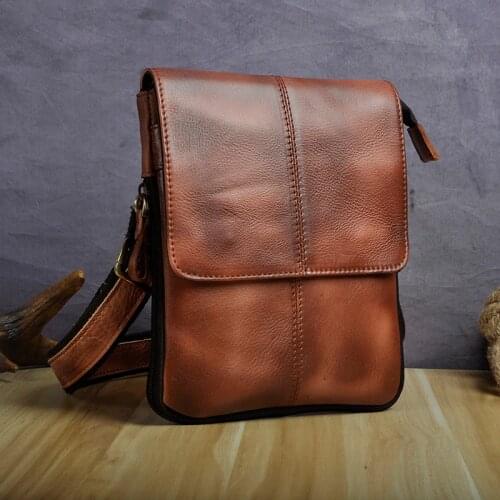 Fashion Quality Leather Multifunction Casual 8" Pad Cross-body Bag Slim Satchel Messenger Bag Bum Pouch Waist Belt Pack 8713-bu