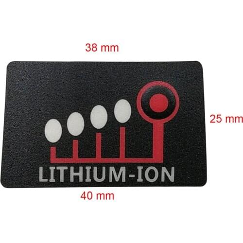 Battery Button Sticker Button Indicator Label Tag Stickers for Milwaukee M18 5-Core 10-Core Li-ion Battery