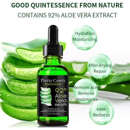 New 2021 Aloe Vera Serum Acne Scar Removal Essence Serum Acne Spots Skin Care Treatment Whitening Remove Acne Face Care 30ML