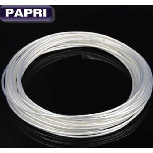 PAPRI Audio Cable DIY 2.0mm2 1 PTFE High Purity OCC Copper Silver Wire For Amplifier 9strands*0.37mm