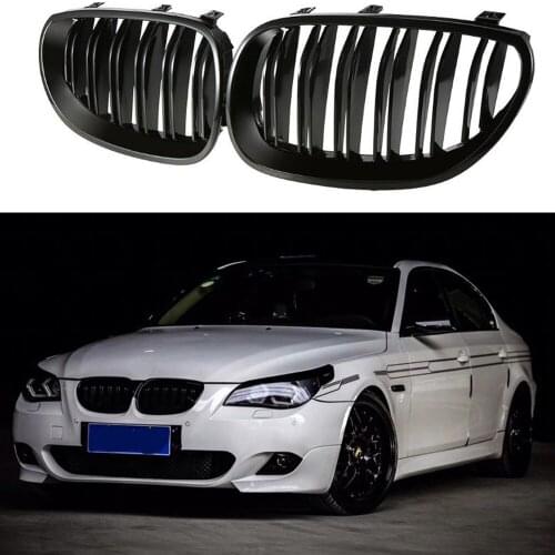 Front Gloss black kidney sport grilles Hood grill for BMW E60 E61 2003, 2004, 2005, 2006, 2007, 2008, 2009 M5 525i 528i 528xi