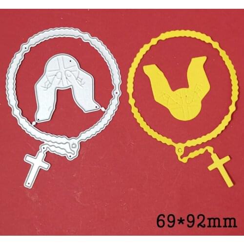 Religion Jesus Cross Metal Cutting Dies New Crafts Border Die Mold Stencil For DIY Scrapbook Paper Cards Decor Embossing Die