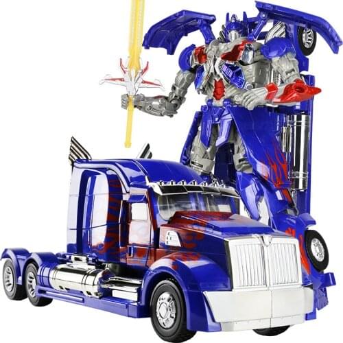 Hot sale 45cm Robocar Transformation Robots Car model Classic Toys Action Figure Gifts For Children boy toys Music car model