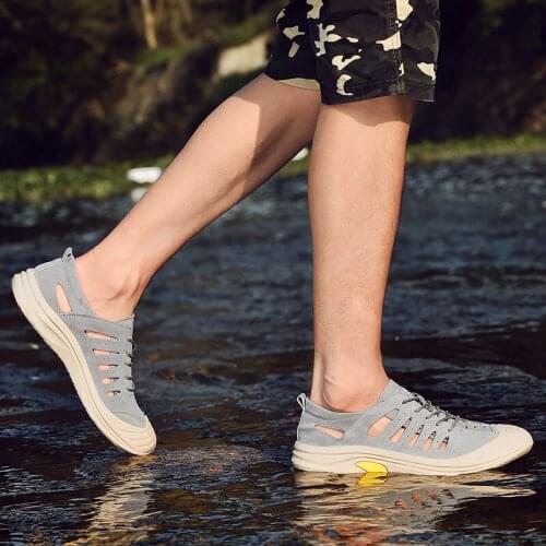 Zapatos Transpirables Hombre Breathable Mens Shoes Slippers Beach Sneakers Man Casual Sandals Men Summer Roman