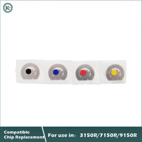 KREYOLY Compatible Chip Replacement for 3150R/7150R/9150R Ink Cartridge K C M Y color ONE SET
