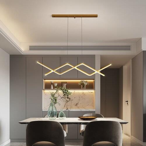 Modern golden black pendant lights For Luxury restaurant bar kitchen lighting Nordic creative hanglamp minimalist designer lamp