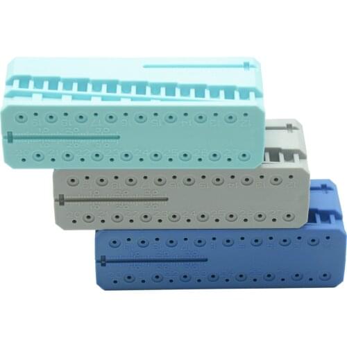 Dental Endodontic Ruler Block Files Measuring Tools Accessory Plastic