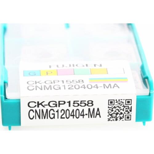 10PCS CK GP1558 CNMG120404 MA CNMG120408 MS Lathe Cutter Tools Carbide Inserts CNC Turning Tool