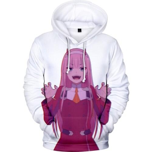 2021 Anime Hoodie Darling In The Franxx 02 Zero Two Hoodies Sweatshirts Boys/girls Hooded Men/women Clothing Childr Kids Clothes