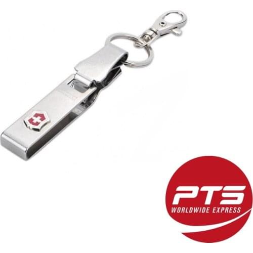 Victorinox 4.1858 Stainless Steel Belt Hanger Tactical Survival Camping Hunting Luxury Key Fob Made is Switzerland Free Shipping