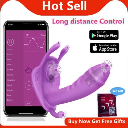 Womens Dildo Butterfly Vibrator Sex Toys for Women APP Remote Control Bluetooth Vagina Dildo Female Vibrators for Women Couples