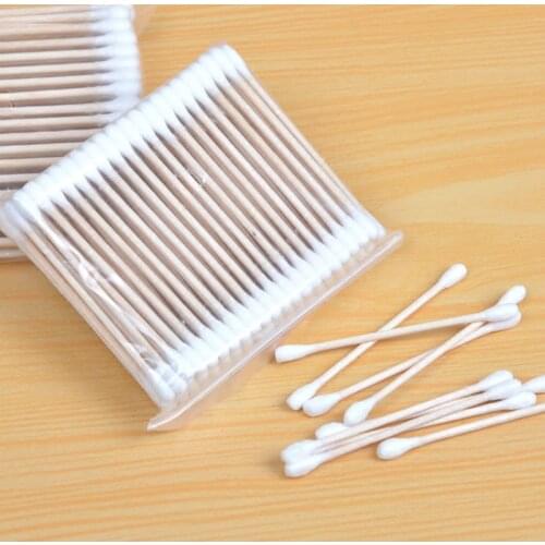 100pcs/lot Double-headed Cotton Swab Tip For Medical Stick Makeup Cosmetic Tattoo Accesories Hot sale