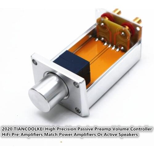 2020 TIANCOOLKEI High Precision Passive Preamp Volume Controller HiFi Pre-Amplifiers Match Power Amplifiers Or Active Speakers