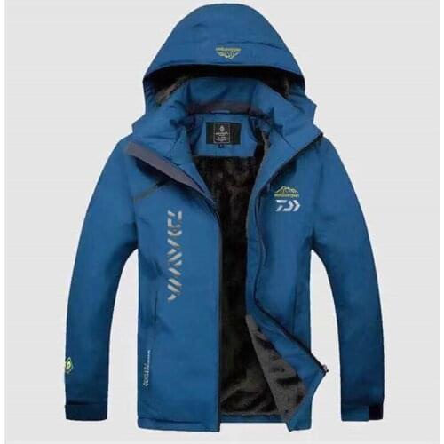 2021 Daiwa Fishing Clothes Sports Outdoor Fishing Clothing Quick-drying Mens Breathable Sunscreen Plus Velvet Fishing Jacket