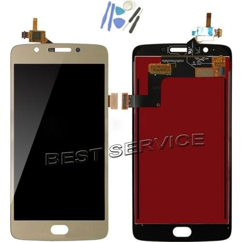 5 inch For Motorola for Moto G5 LCD Display Touch Screen Digitizer Assembly + tools black white gold