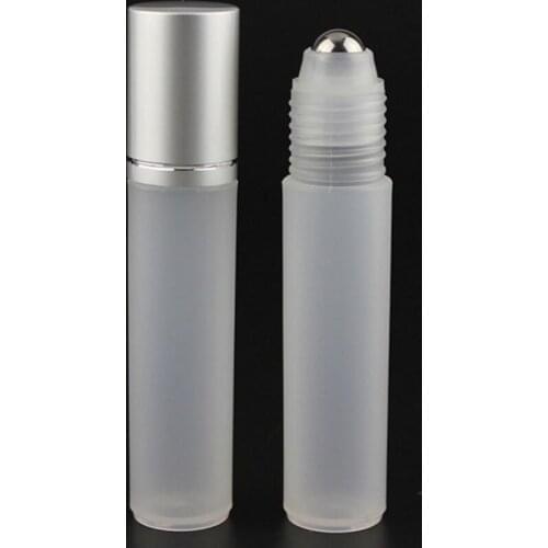 500pcs 10ml frosted rollerball perfume bottles,empty cosmetic containers roll on bottle for essential oil