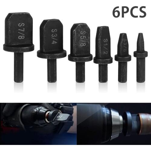 6pcs Imperial Tube Pipe Expander Support for Air Conditioner Conditioning Swaging Tool 7/8 3/4 5/8 1/2 3/8 1/4 Inch Car Tools