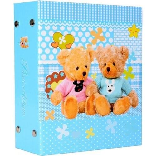 96'lık 10x15cm Teddy Bear Pattern photo album фотоальбом photo album album fotografico Álbumes