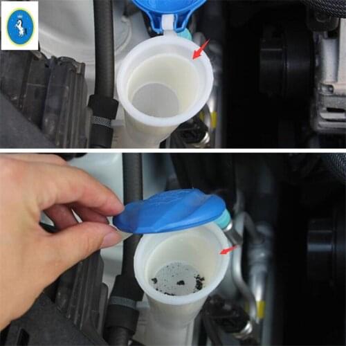 Yimaautotrims Auto Accessory Cleaning Water Wiper Tank Filter Net Cover Kit 1 Pcs Plastic Fit For Hyundai Tucson 2016 - 2020
