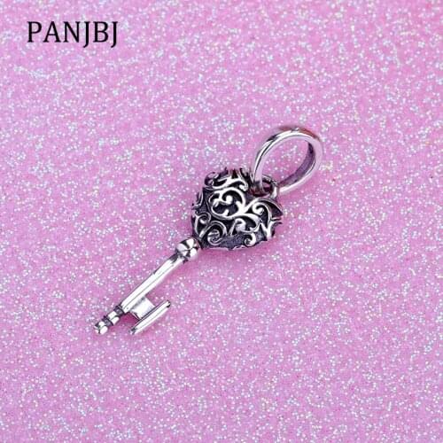 New Original 100% 925 Sterling Silver Bead Charm Regal Key Pendant Dangle Charms Fit Pandora Bracelet Necklace Women DIY Jewelry
