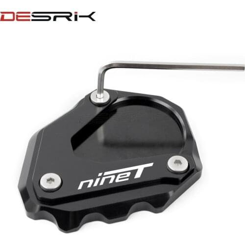 DESRIK For BMW R Nine T R nineT RnineT RNINET 2014-2016 Motorcycle Kickstand Foot Side Stand Extension Pad Support Plate Enlarge