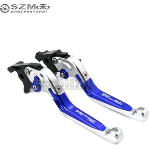 For SUZUKI GSF 1250/1200 BANDIT GSF1250 07-16 Aluminum Motorcycle Folding Extendable Adjustable Brakes Clutch Levers With LOGO