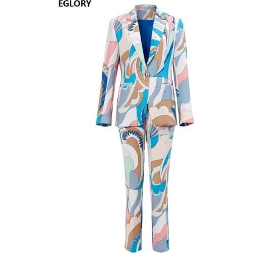 Женские брючные костюмы двойка Eglory China At AliExpress