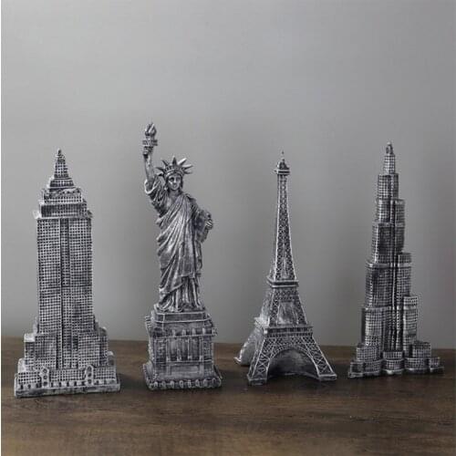 European And American Landmark Buildings Model Retro Decorations Home Decoration Bar Home Crafts Restaurant Wine Cabinet Display