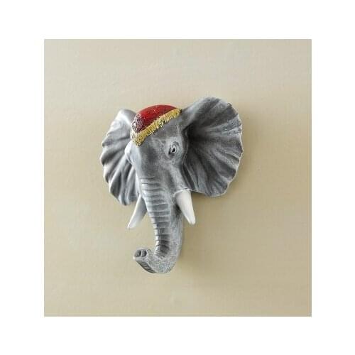 Deer head hanging animal head ornaments retro stereoscopic mural resin ornament hanger ornaments holder statue Decoration