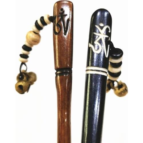 L030 Hand Colorful Yak Bone Long Hairstick from Tibet Multi Colors for Girls Hairpins