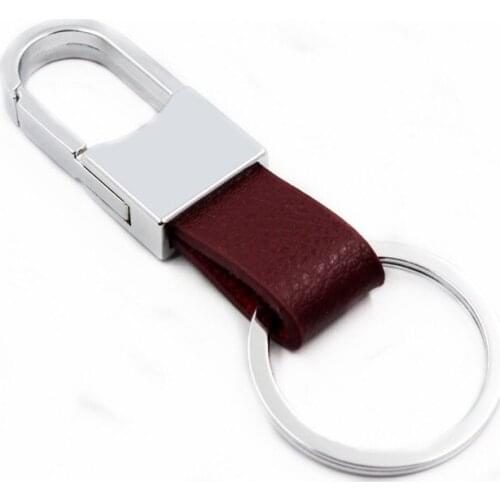 Leather Waist Hanging Car Key Chain Creative Gifts For Men Leather Keychain-Fashion Metal Keychain