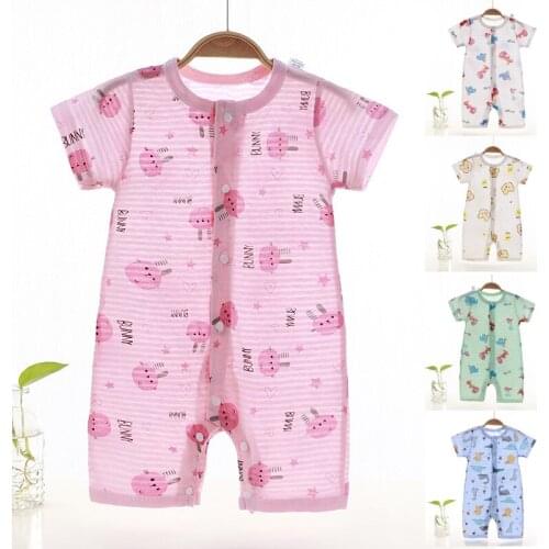 Summer Baby Boy Clothing One-Pieces Cartoon Girls Rompers Newborn Bodysuits Infant Rompers Playsuits Toddler Outfit Body Bebe