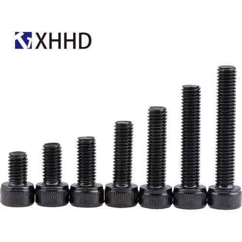 M1.6 M2 M2.5 M3 Hex Socket Head Cap Screw Metric Thread Hexagon Bolt Black