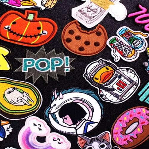 Cute Letter Embroidered Patches For Clothing Iron On Patches For Clothes Badge Stickers On Clothes Patch Jacket Applique Patch