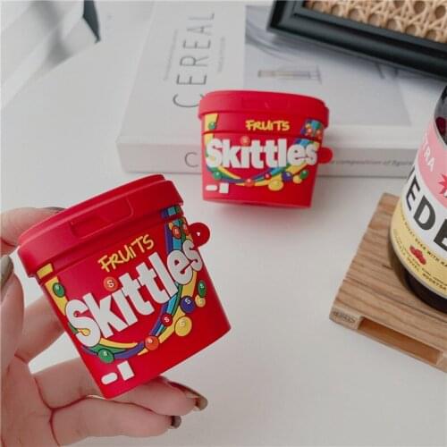 3D candy jar sugar silicone Case For Apple Airpods 2 1 air pods Wireless charging soft Cover for airpods pro protection Box