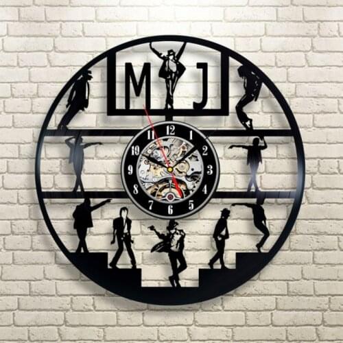 12" Vinyl Record Wall Clock Style Clocks for Living Room Silent Vintage Hanging Clock