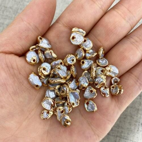 Natural Freshwater Pearl Pendants Irregular Exquisite charms For Jewelry Making DIY Necklace bracelet Accessories Size 8-10mm