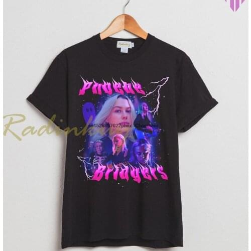 Phoebe Bridgers 90s Retro Vintage Bootleg T Shirt New Black Unisex Size T Shirt RK112