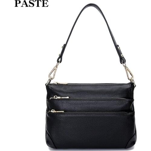 Quenya new Genuine Leather Shoulder Bag Womens Luxury Handbags Fashion Crossbody bags for women Messenger Bag Female Purse Tote