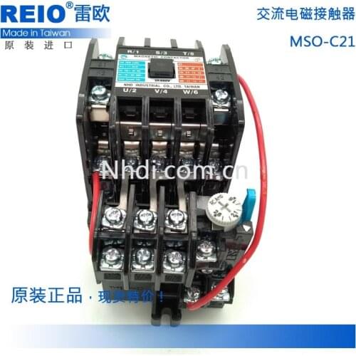 Taiwan Message NHD Original AC Electromagnetic Contactor MSO-C21 S-C21 TH-26