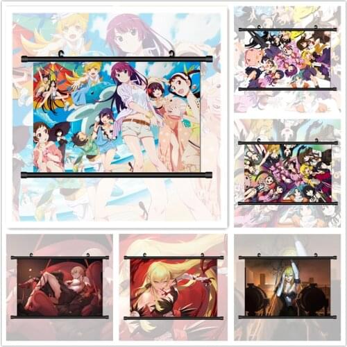 WTQ Monogatari Tsubasa Hitagi Shinobu Anime Manga HD Print Canvas Painting Anime Posters Wall Decor Wall Art Picture Home Decor