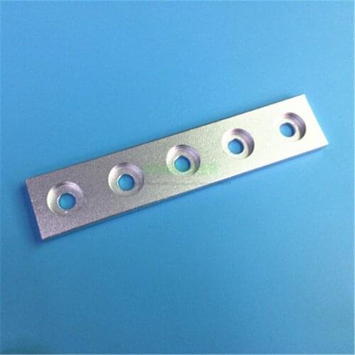 1pcs Black silver 5 Hole Joining Strip Plate for 3D Printer V Slot Aluminum Profile 3D printer parts