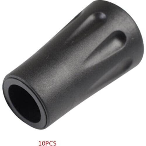 10pcs Outdoor Hiking Pole Tips Cap End Walking Stick Cane Cap Cover Protector Climbing Accessory Kit