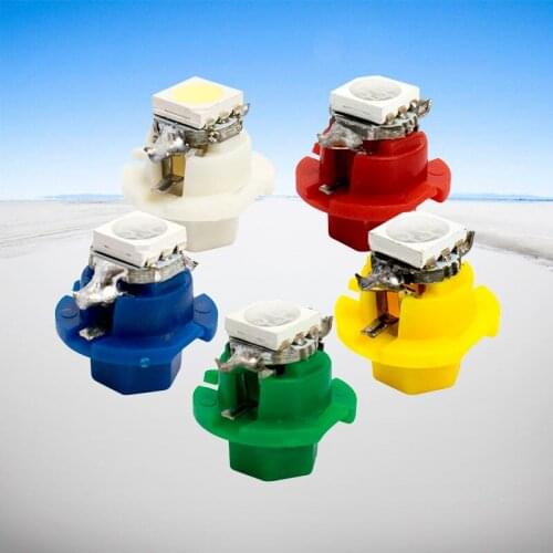 1000pcs T5 B8.4D Led Car Light Instrument Lights Wedge Bulb t5 B8.4 5050 SMD Auto Gauge Dashboard Side Interior Lamp 12V 1000X