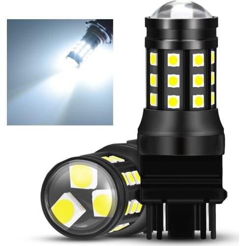 2x 3030 27SMD P21W 1156 BA15S 3156 7440 T25 T20 Car Led Bulb LED Auto Reverse DRL Car Light 12V Automobiles Lamp for Universal