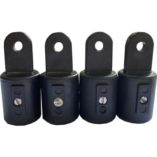 4 Pcs Black Nylon Eye End Cap Bimini Top Fitting Hardware 19mm Boat Marine Bimini Frame