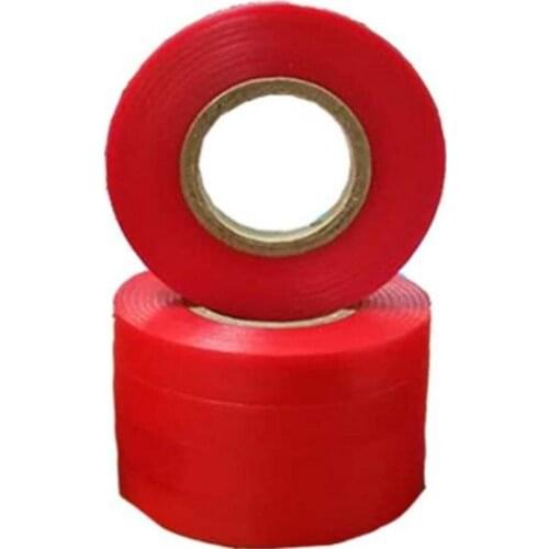 5 Rolls Red Garden Tying Tape Tree Strips Film Secateurs Graft Branch Stake Gardening Bind Belt PVC Tie Sticky Tape
